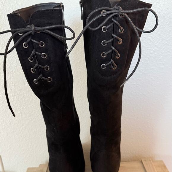 Lane Bryant Sleek Black Over the Knee Boots 
Size 7 Wide - Picture 4 of 7